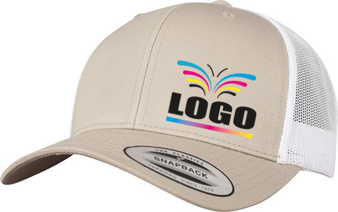 Kappe Beige mit Logo